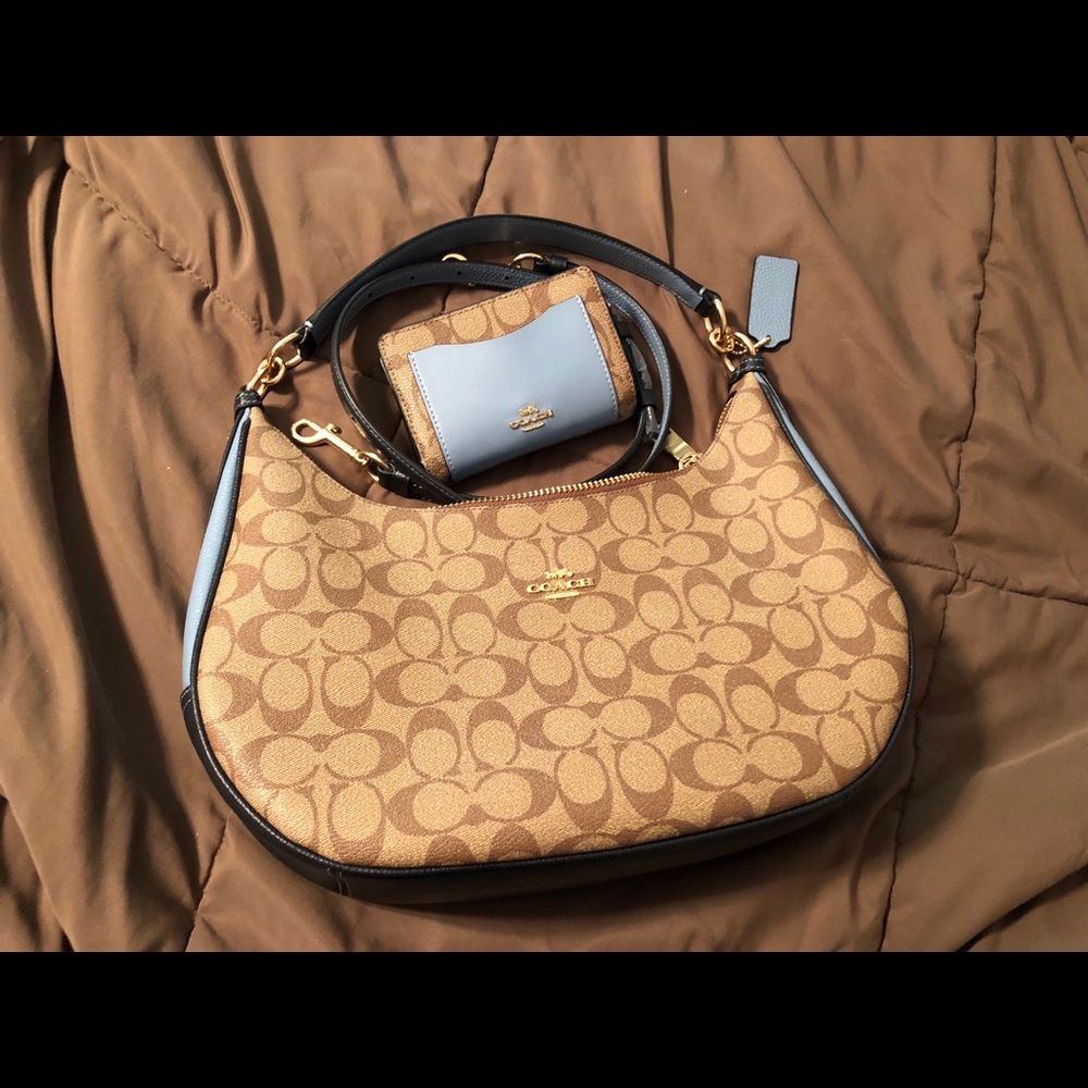 Coach Signature Colorblock Harley hobo